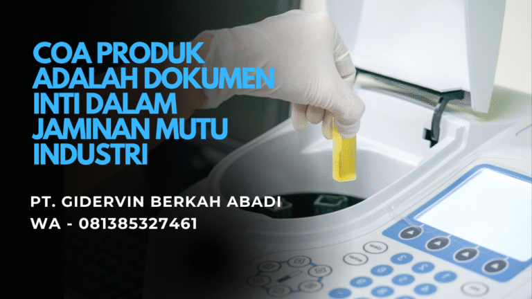 COA Produk Adalah