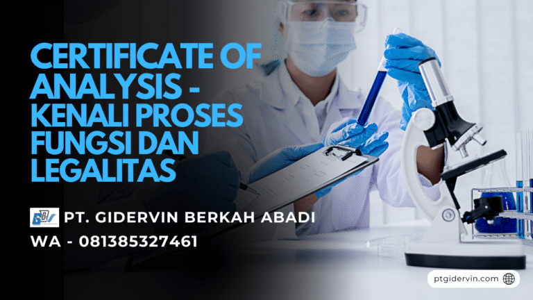 Certificate of Analysis