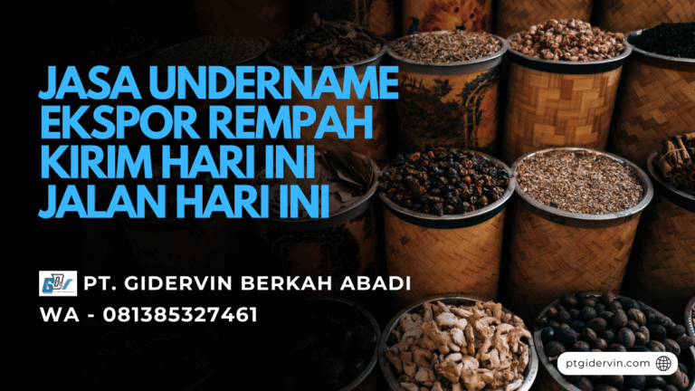 Jasa Undername Ekspor Rempah
