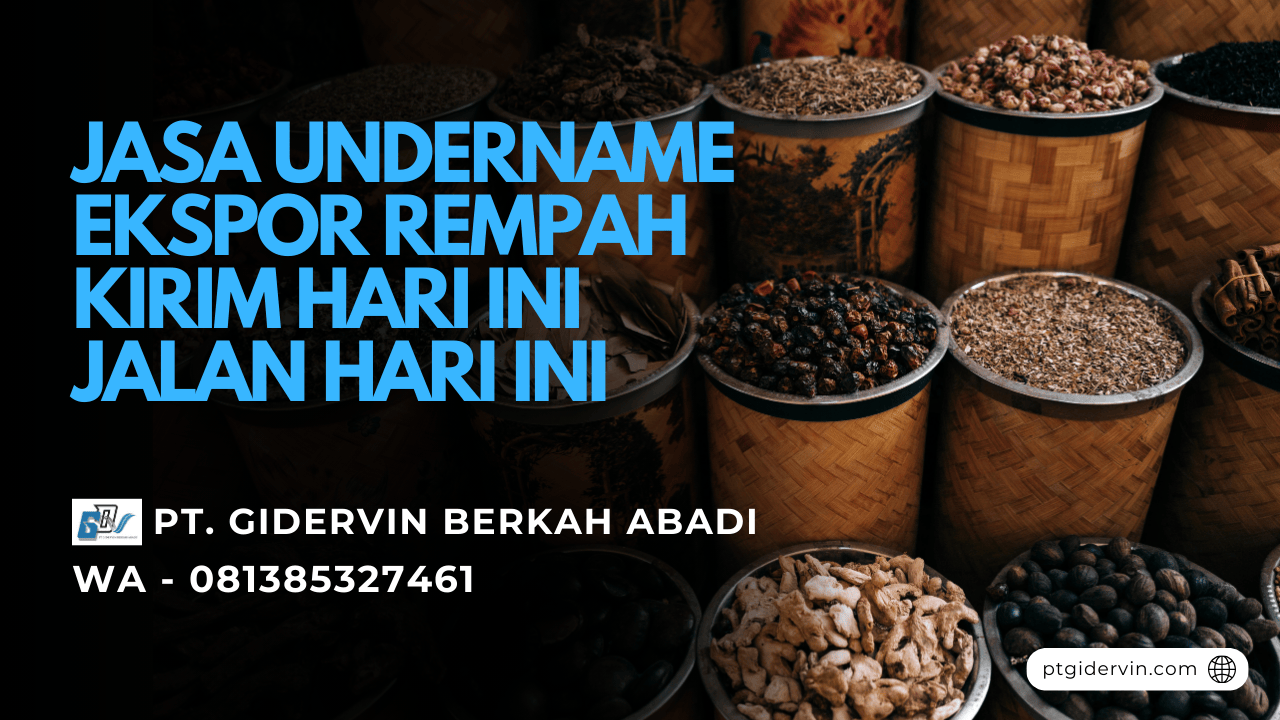 Jasa Undername Ekspor Rempah